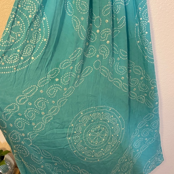 Elegant Teal Maxi Dress - Picture 3 of 5